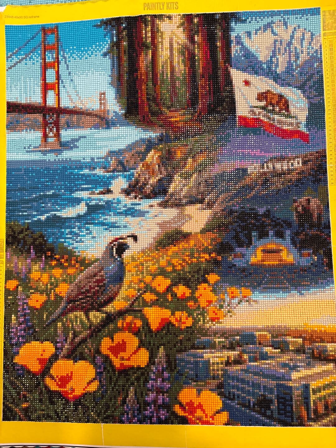 Customer photo review of Custom AI Diamond Painting Kit