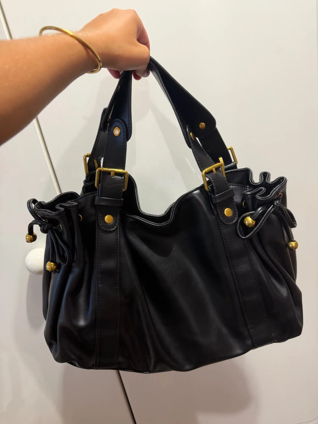 Customer photo review of ELAE - Sac à Main en Cuir Finitions Dorées