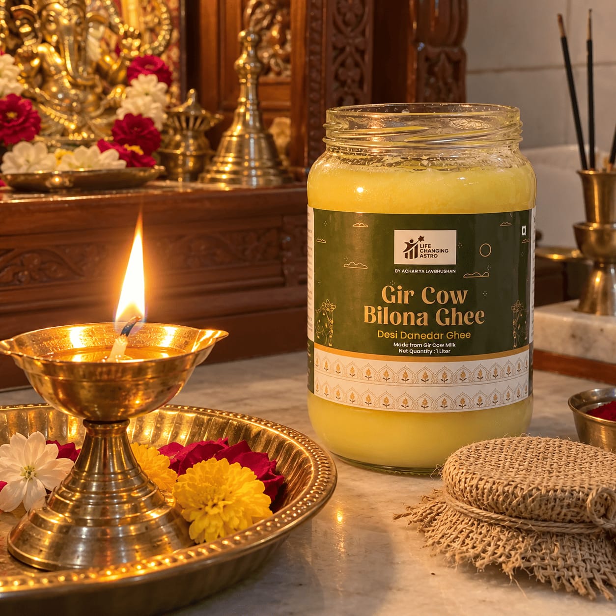 Customer photo review of Gir Cow Bilona Ghee