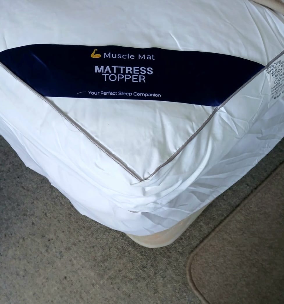 Customer photo review of Muscle Mat Luxury Mattress Topper