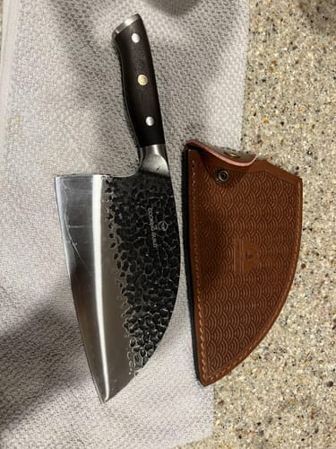 Customer photo review of Dynasty Series Serbian Cleaver
