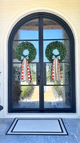 Customer photo review of Gilded Pumpkin Wreath Ribbon