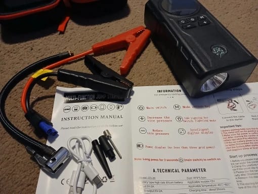 Customer photo review of Tekkvault™ RoadRescue Pro 4-in-1 Jump Starter