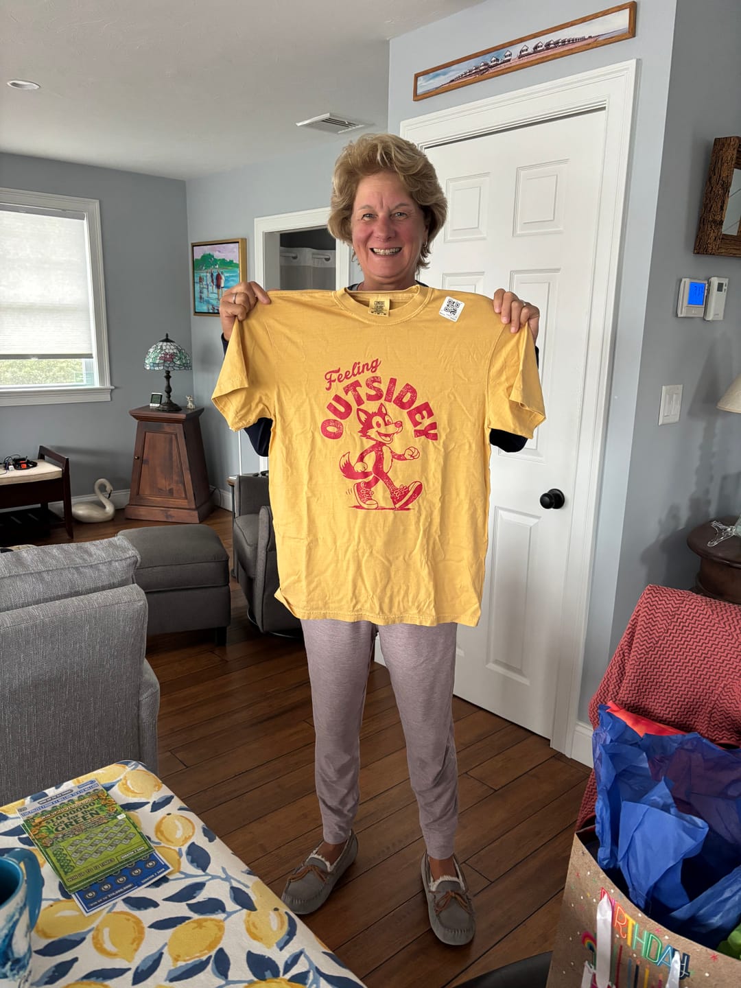Customer photo review of Feeling Outsidey Tshirt