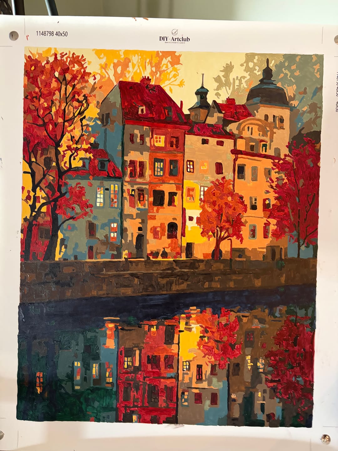 Customer photo review of Prague | Paint by Number