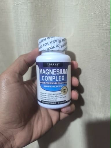 Customer photo review of Magnesio Complex 8 Formas — 1000mg | 60 Cápsulas