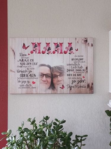 Customer photo review of Streetart til mamma – personlig plakat med street art-effekt