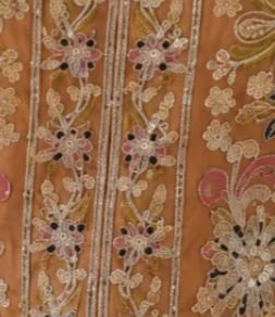 Customer photo review of Rust Chinon Embroidered Stitched Suit Set