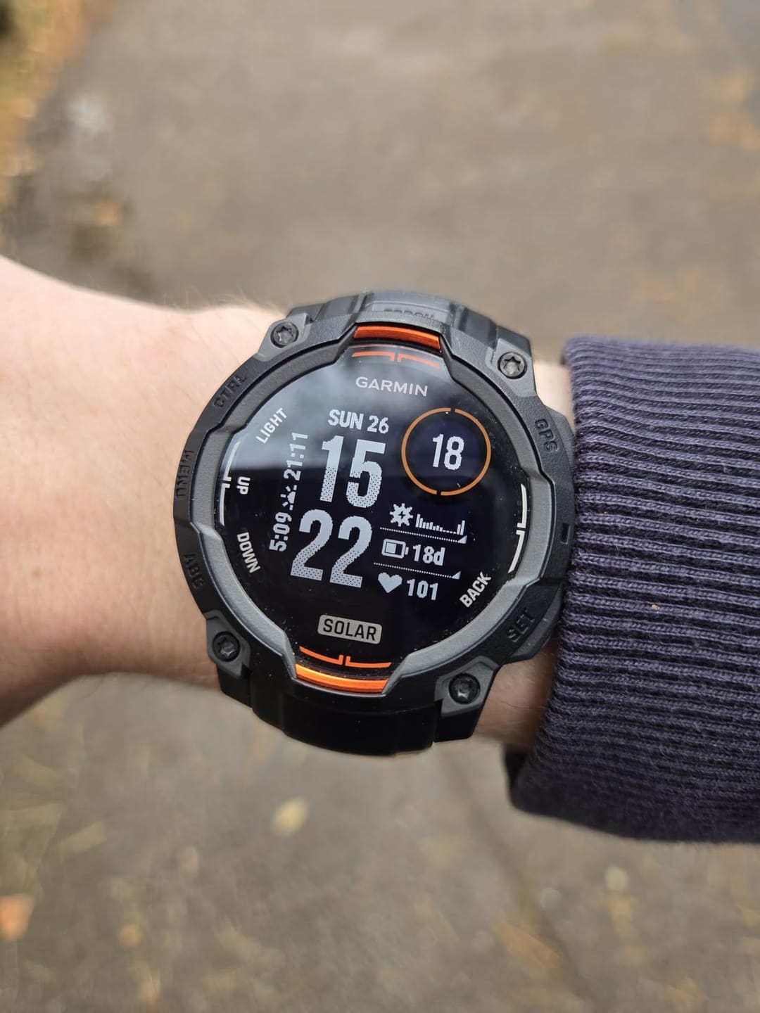 Customer photo review of Garmin Instinct 3 Solar