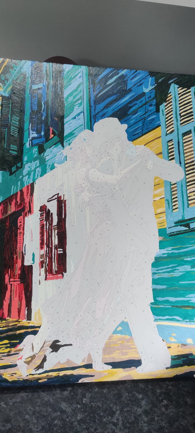 Customer photo review of Tango in Buenos Aires | Paint by Number
