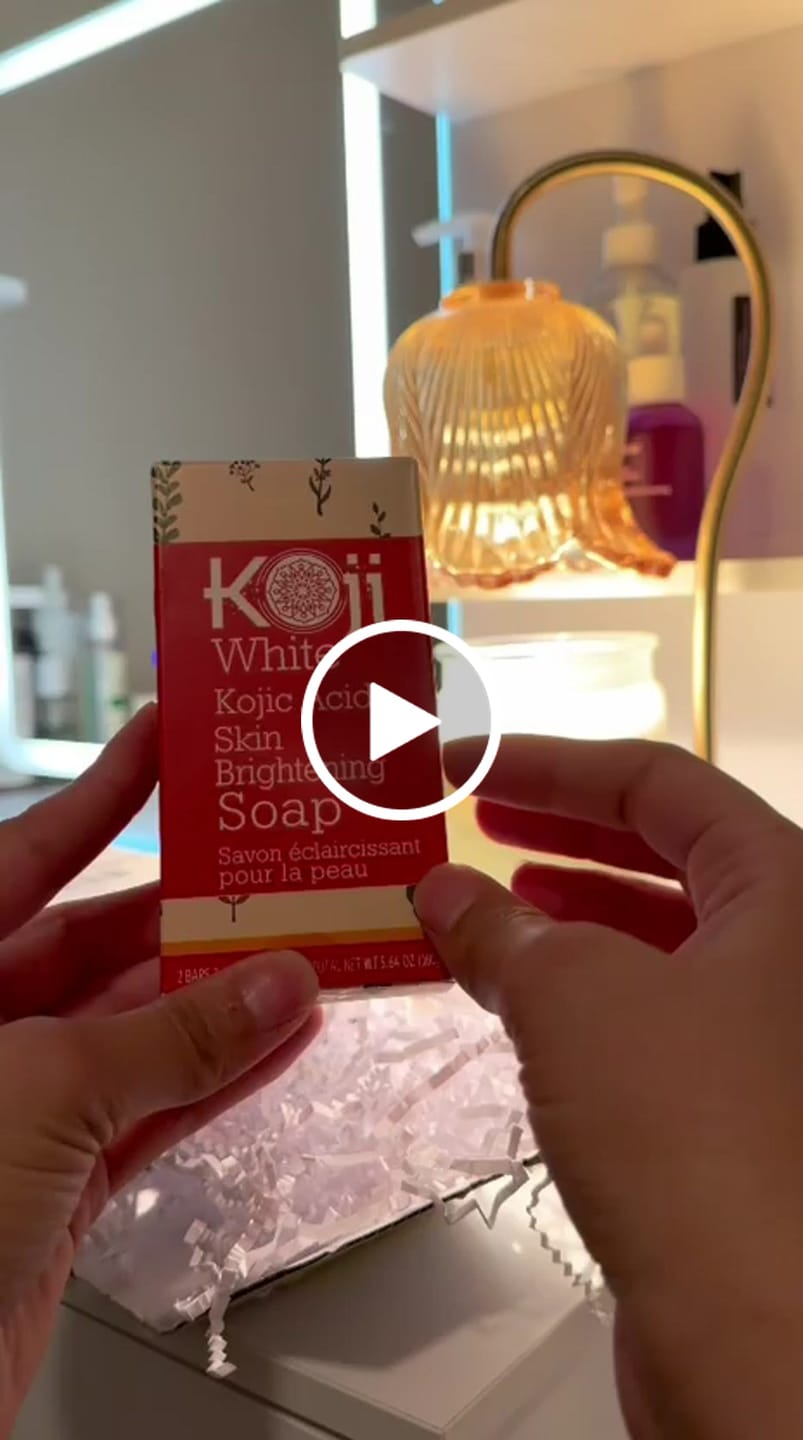 Customer video review of Pure Kojic Acid Skin Brightening Soap (2 Bars)