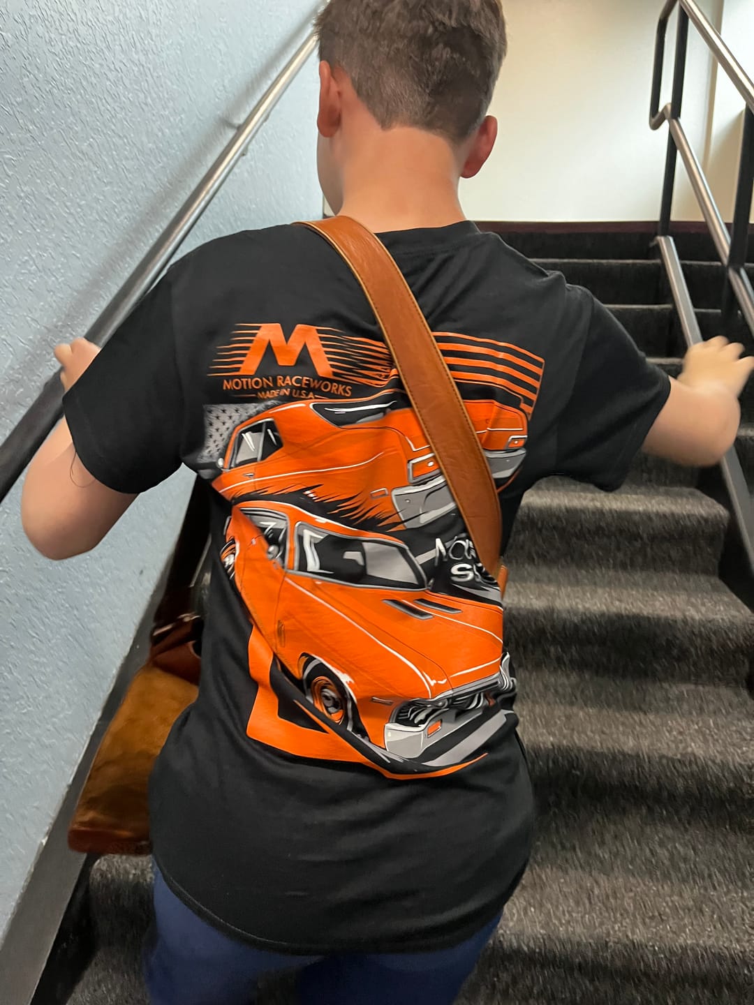 Customer photo review of Motion Raceworks Project Orange Crush Nova Shirt