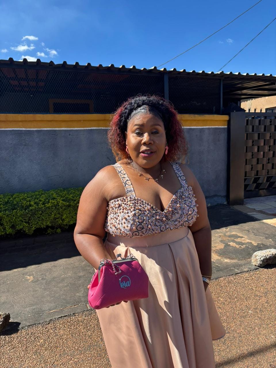 Customer photo review of The Monroe Bucket Bag