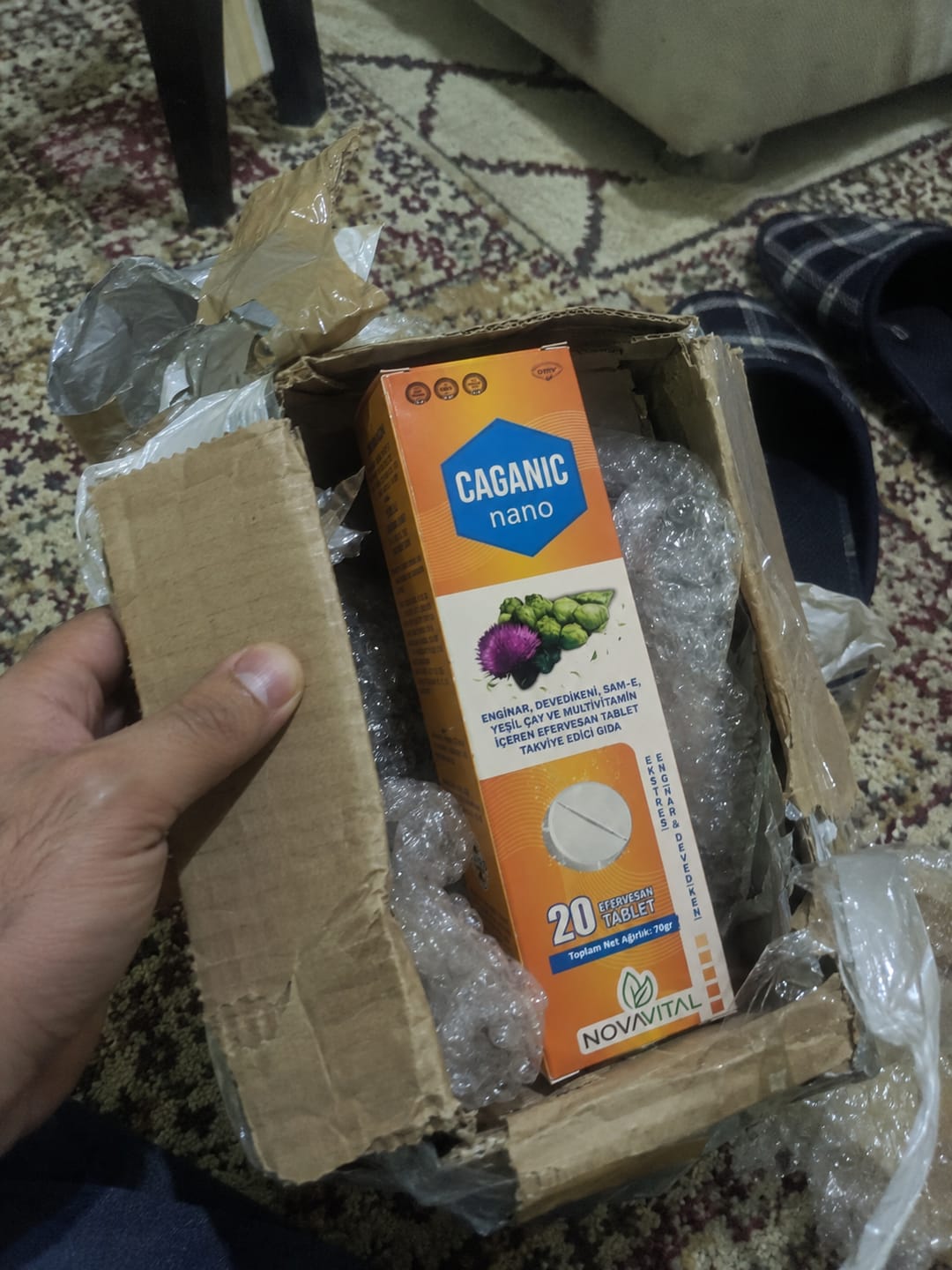 Customer photo review of Caganıc Nano - Enginar ve Devedikeni İçeren Efervasan Tablet