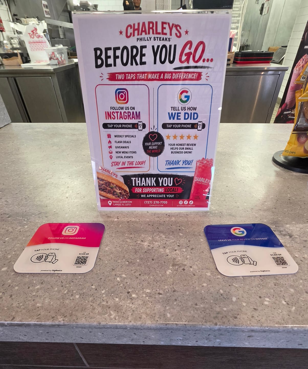 Customer photo review of Google Reviews - Plate