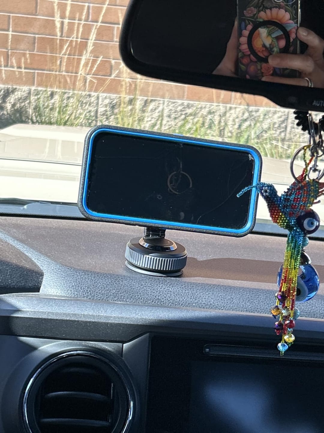 Customer photo review of Tekkvault™ AnchorPro Phone Holder