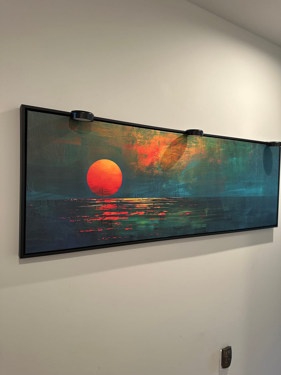 Customer photo review of LightsCordless™ Rechargeable Picture Light - Illuminate Your Art Wirelessly