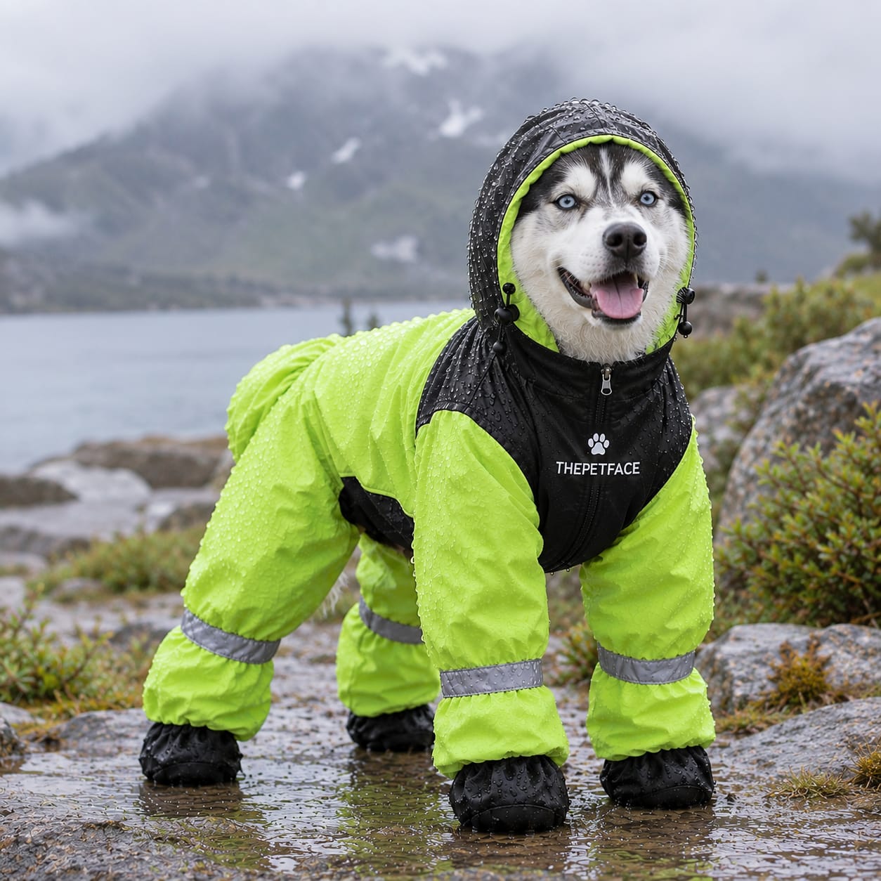 Customer photo review of Chubasquero integral para perros pequeños