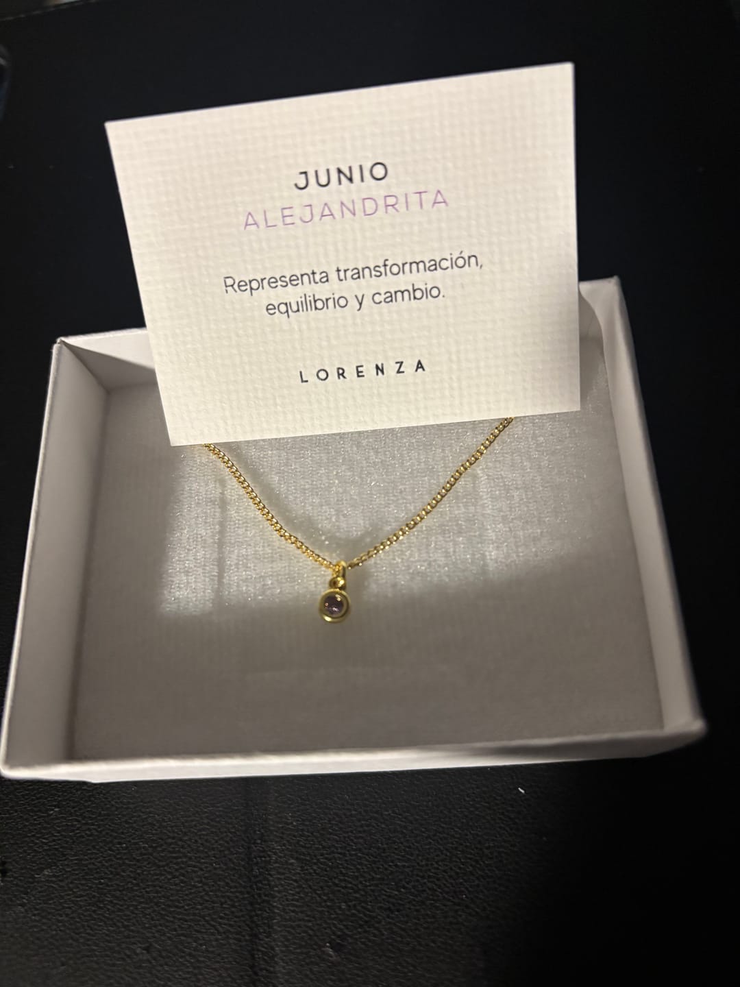 Customer photo review of Collar Birthstone Redondo