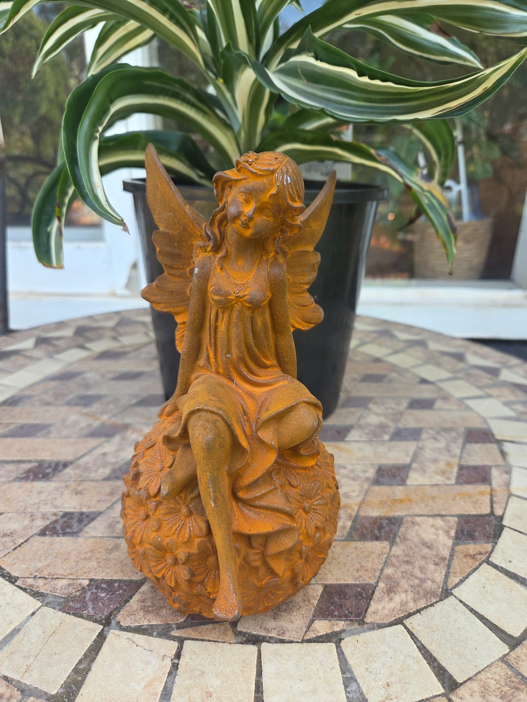 Customer photo review of Miss Angelique French Provincial Fairy Statue, Rust Cast Iron 21.5cm