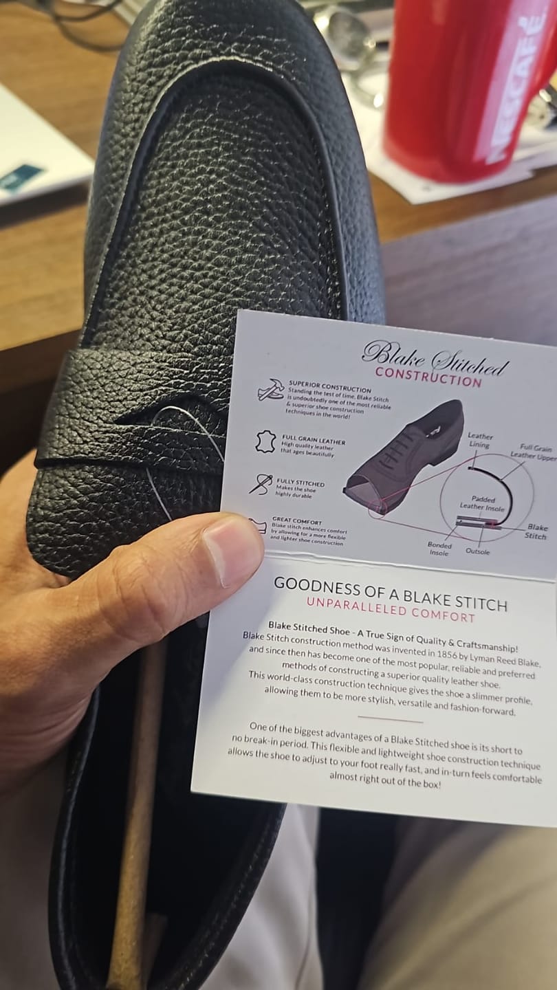 Customer photo review of Black Milled Penny Loafers - Ultra-Flex