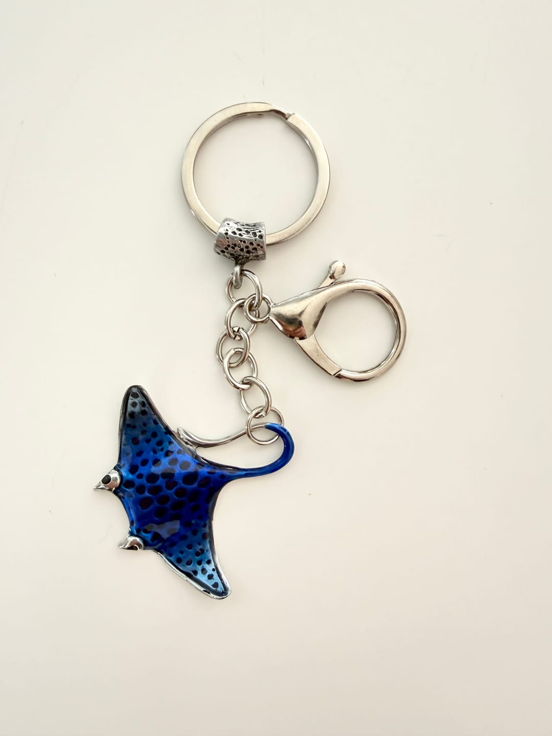 Customer photo review of Real Silver 925 key chain: Blue Ray