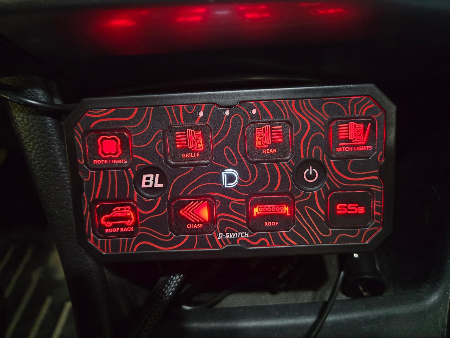 Customer photo review of D-Switch Control Panel Decal Skin