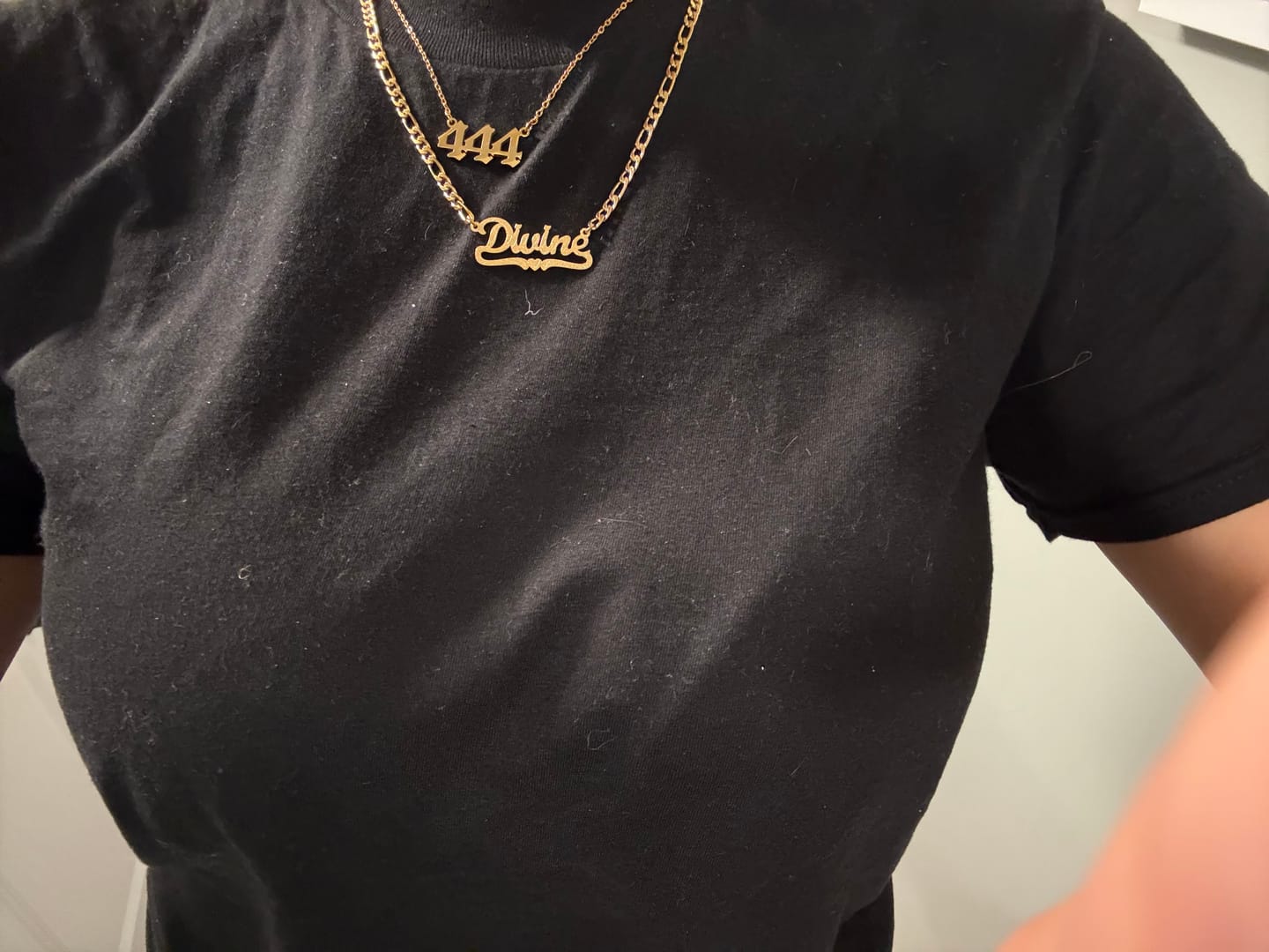 Customer photo review of Angel Number Necklace