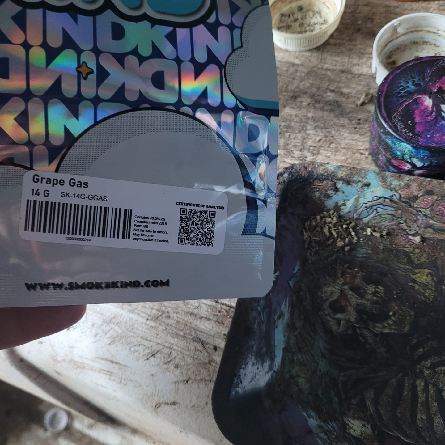 Customer photo review of Grape Gas - 14 Grams - Hybrid