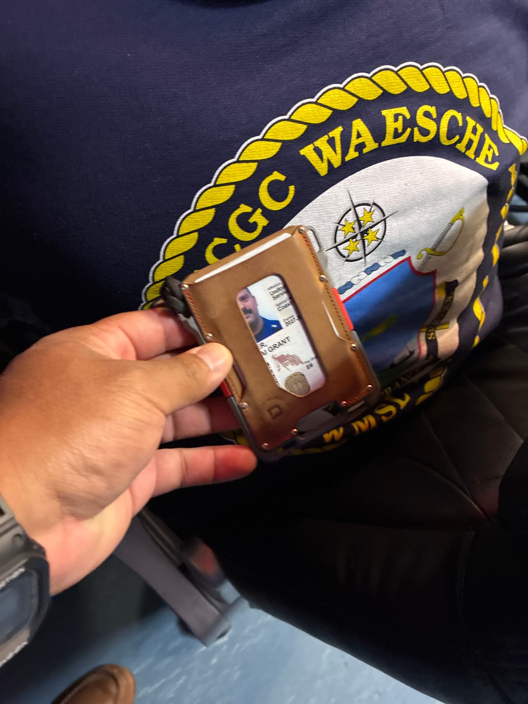 Customer photo review of M1 Maverick™ Wallet - Special Edition - Slate Grey - Single Pocket Leather