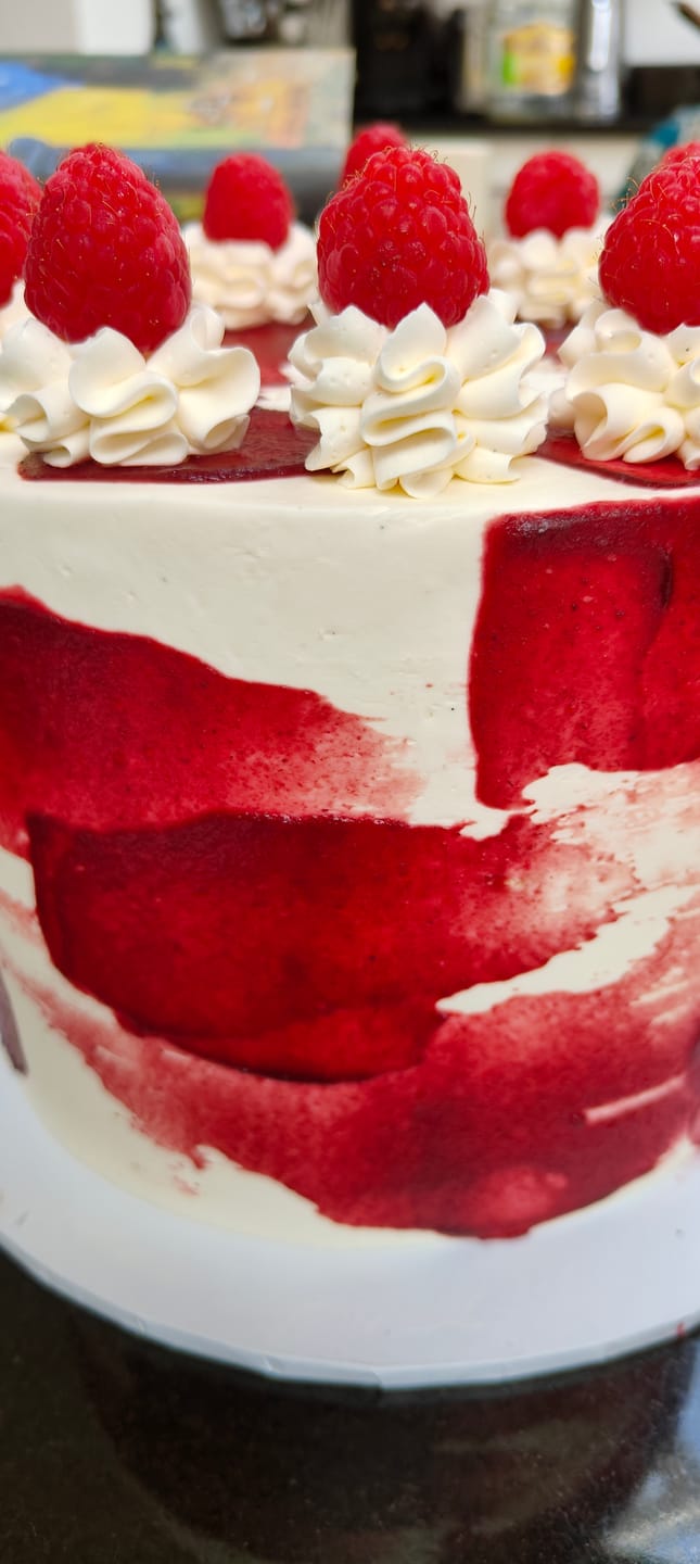 Customer photo review of Raspberry Ripple Cake