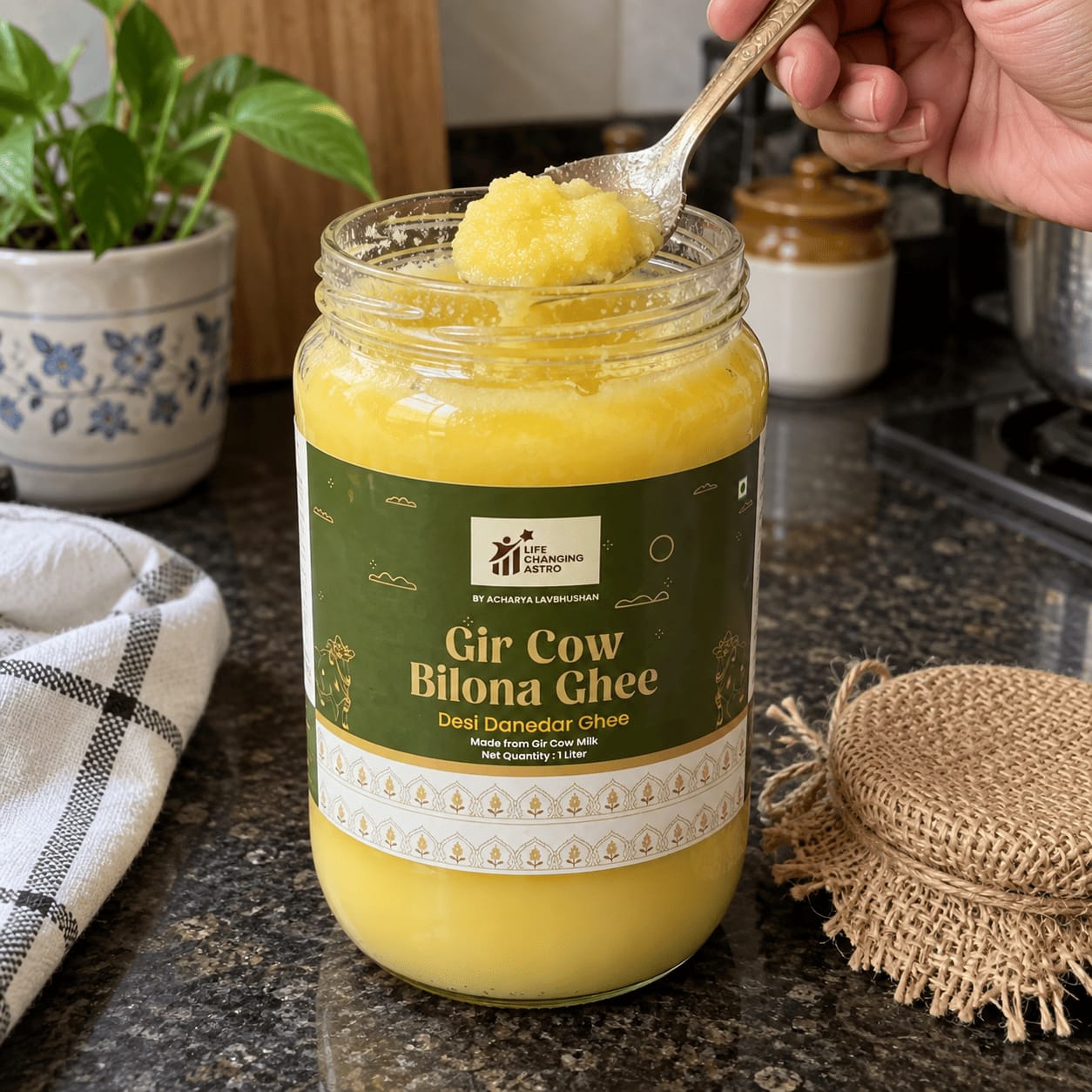 Customer photo review of Gir Cow Bilona Ghee