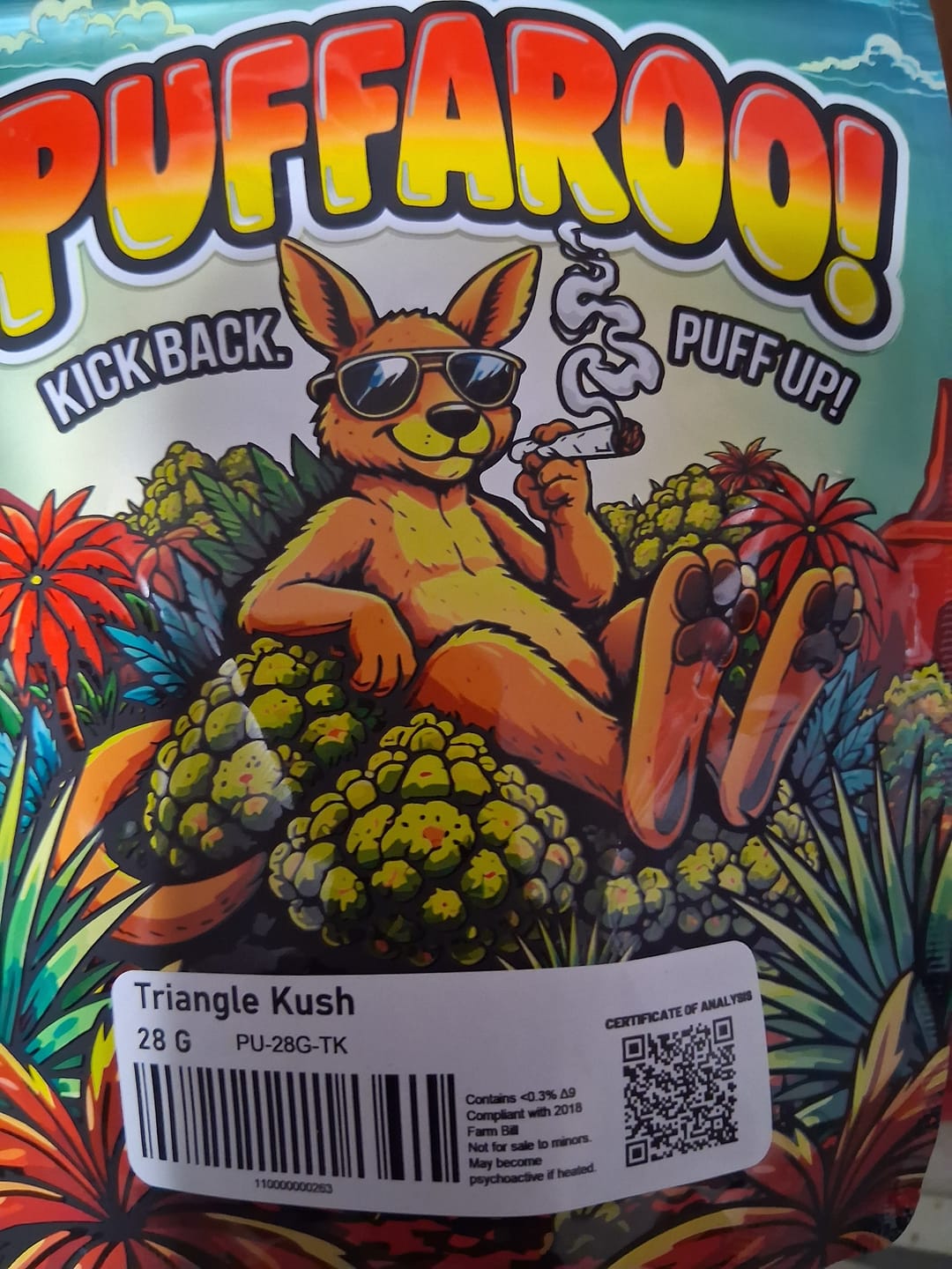 Customer photo review of Puffaroo - Triangle Kush - 28 Grams - Indica
