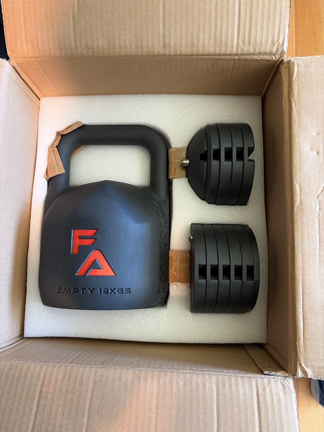 Customer photo review of FA Adjustable Kettlebell
