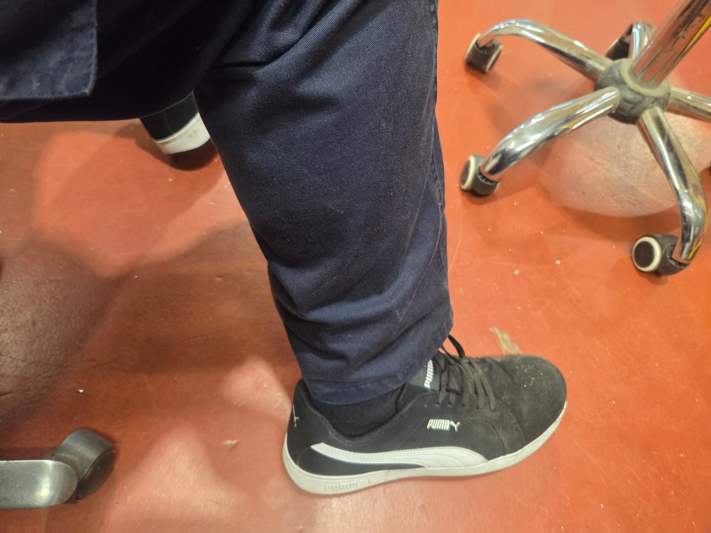 Customer photo review of Puma Safety Iconic Low Suede Safety Shoe S1PL Black/White