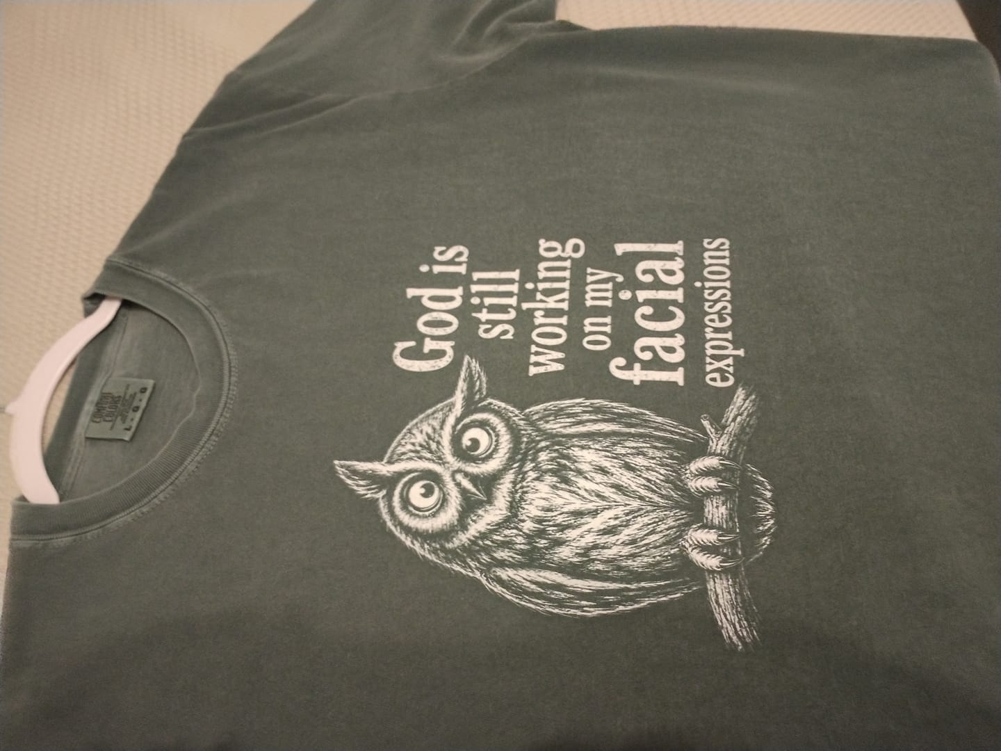 Customer photo review of Facial Sanctification T-Shirt