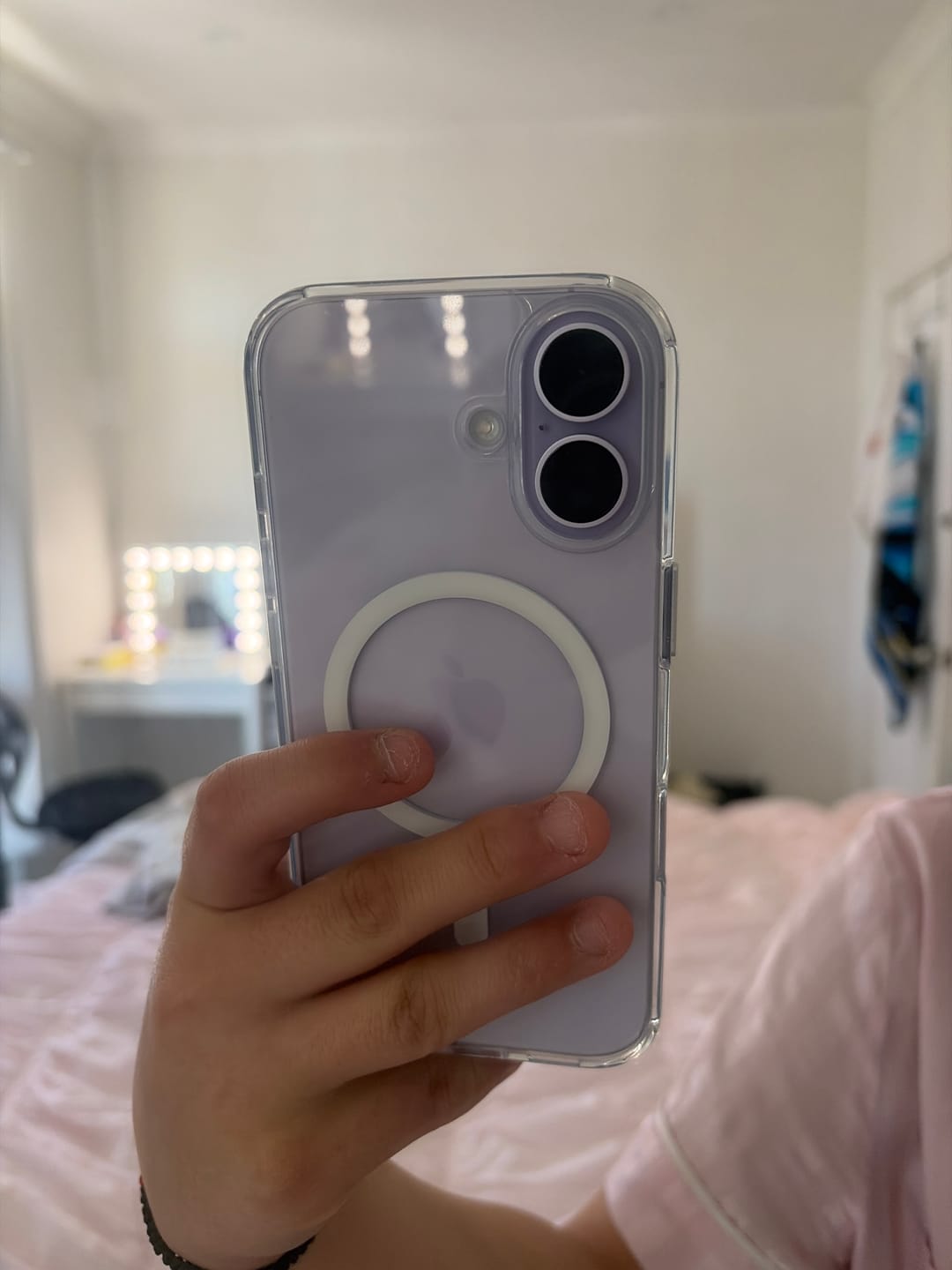 Customer photo review of Military Protection Clear MagSafe iPhone Case