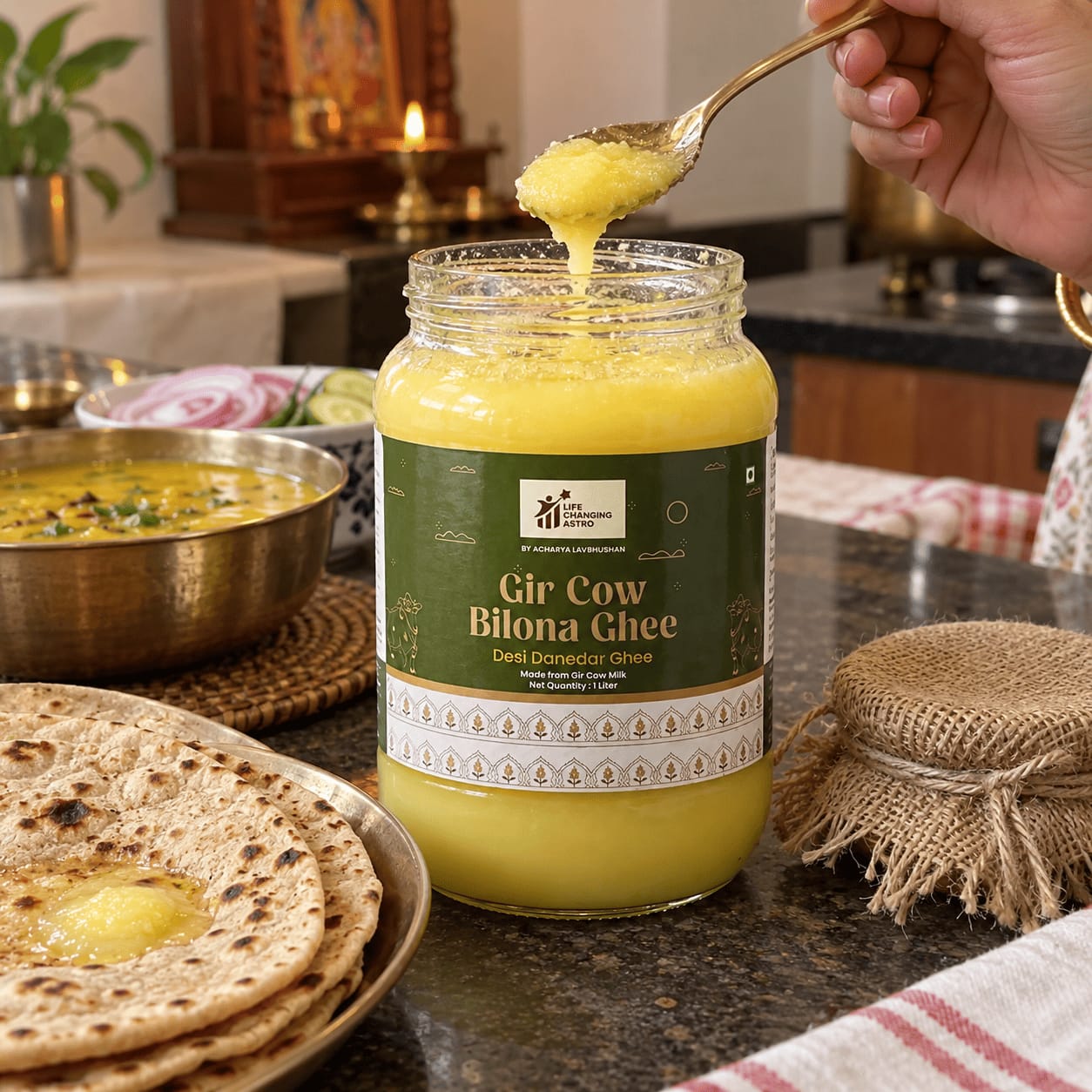 Customer photo review of Gir Cow Bilona Ghee