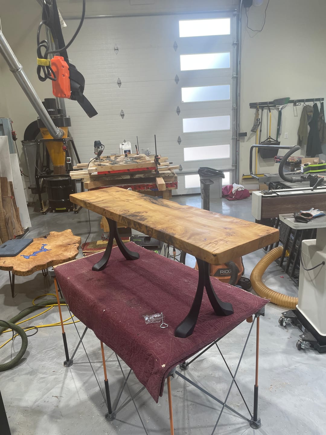 Customer photo review of Bench Legs 109 Xeni 16.6" H Mid-Century Modern Style DIY