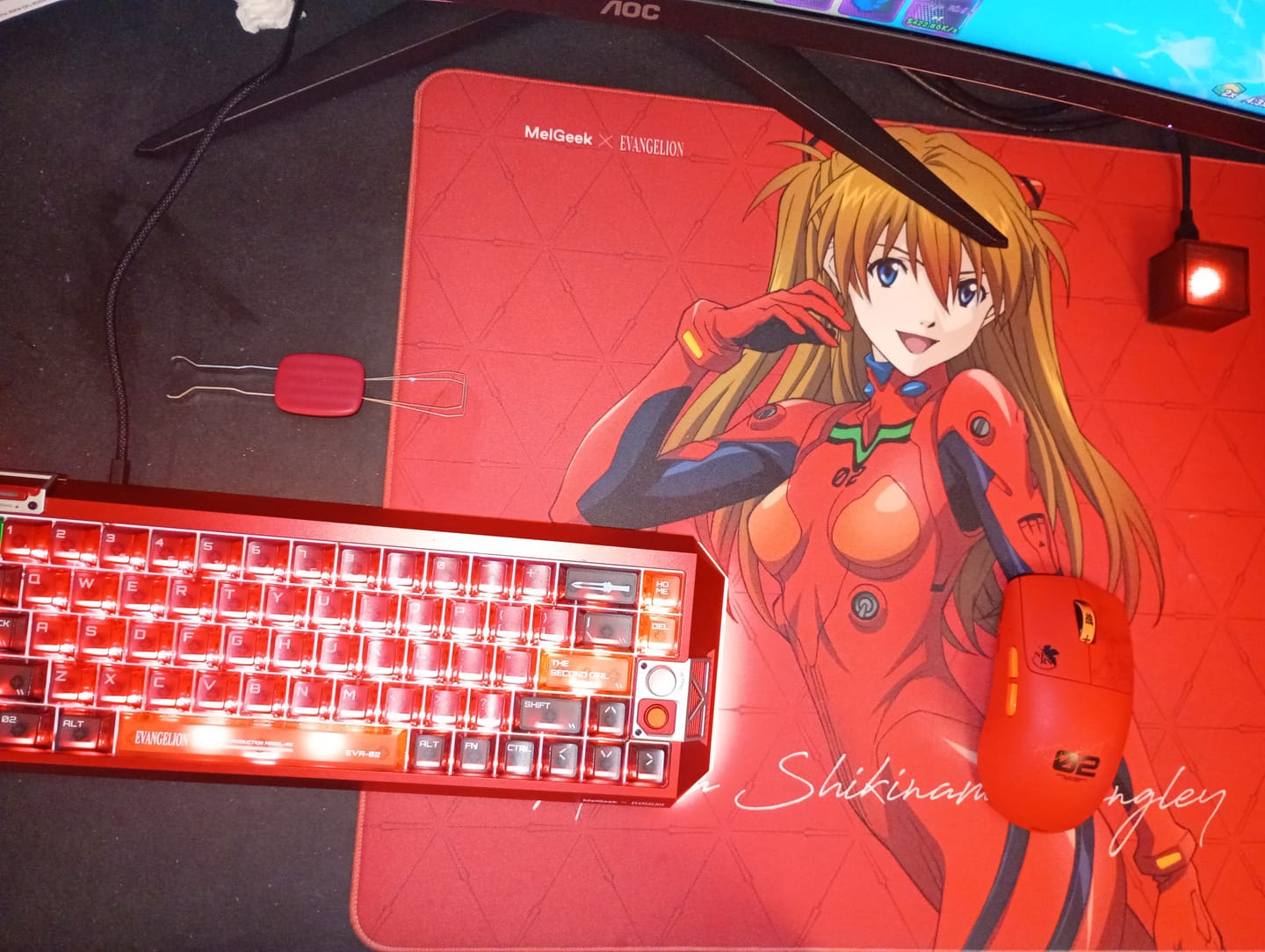 Customer photo review of Centauri60 Asuka Edition  HE Gaming Keyboard