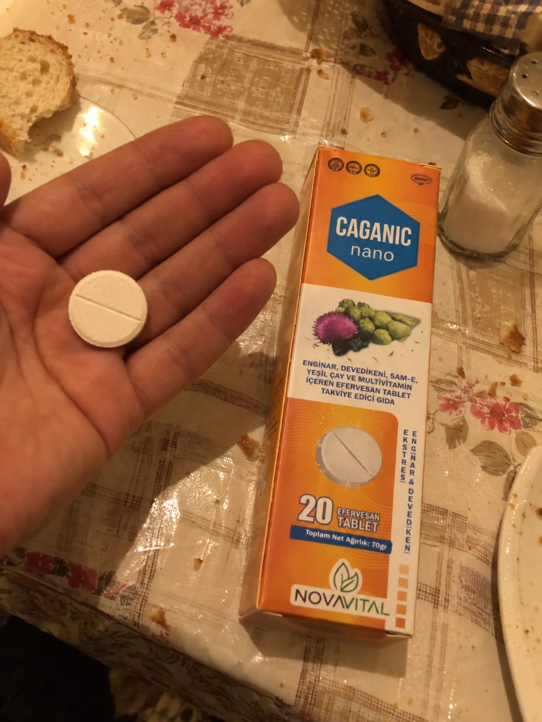 Customer photo review of Caganıc Nano - Enginar ve Devedikeni İçeren Efervasan Tablet