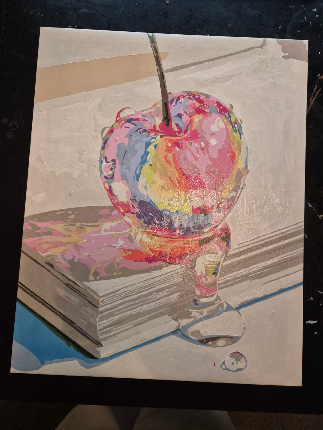 Customer photo review of Iridescent Cherry | Paint by Number
