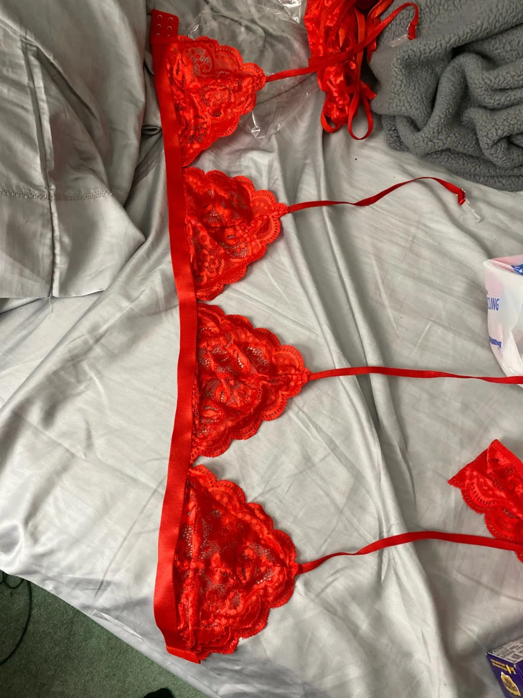 Customer photo review of Lace Gala Lingerie + Garter