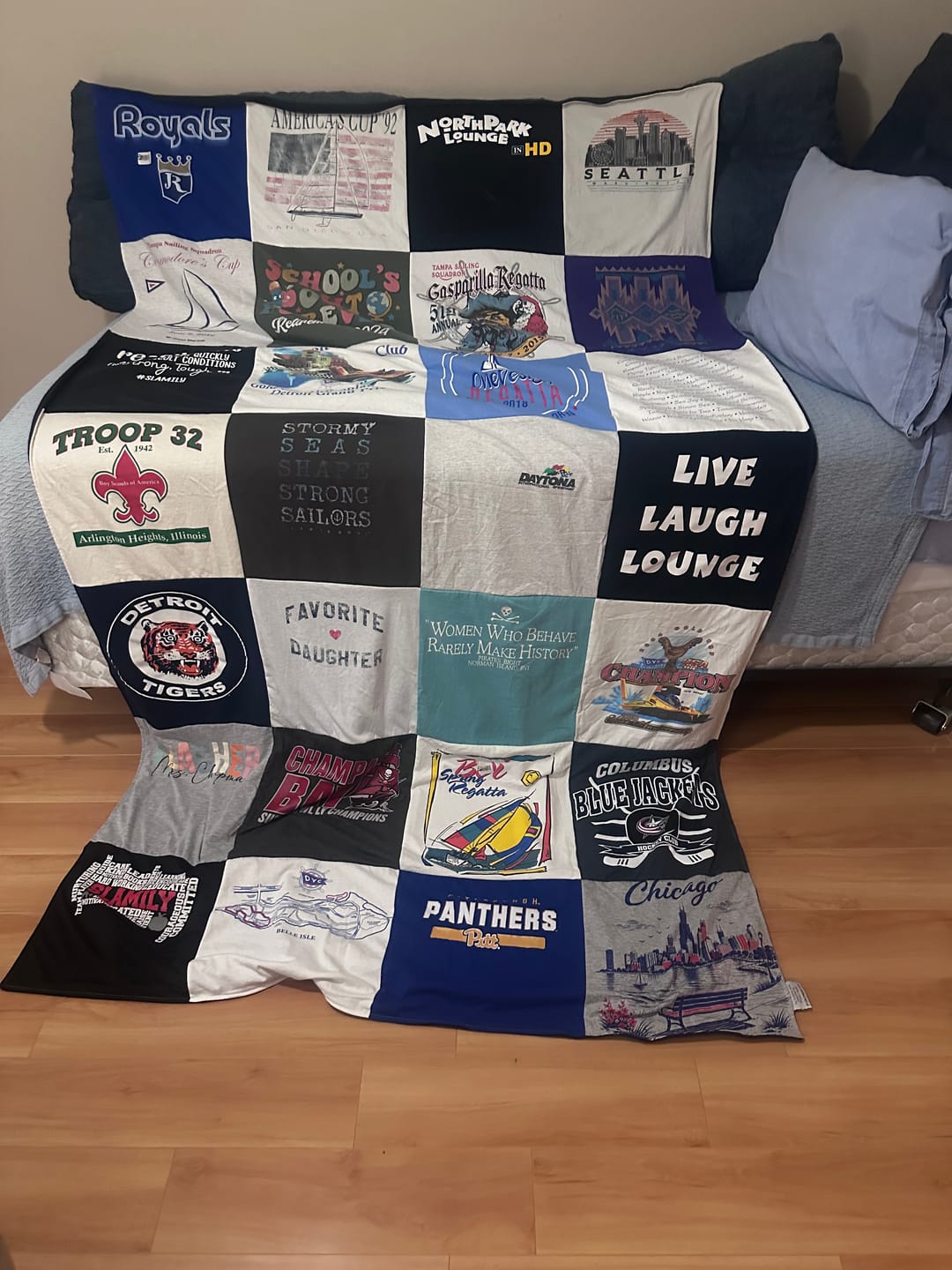 Customer photo review of Project Repat T-Shirt Quilt