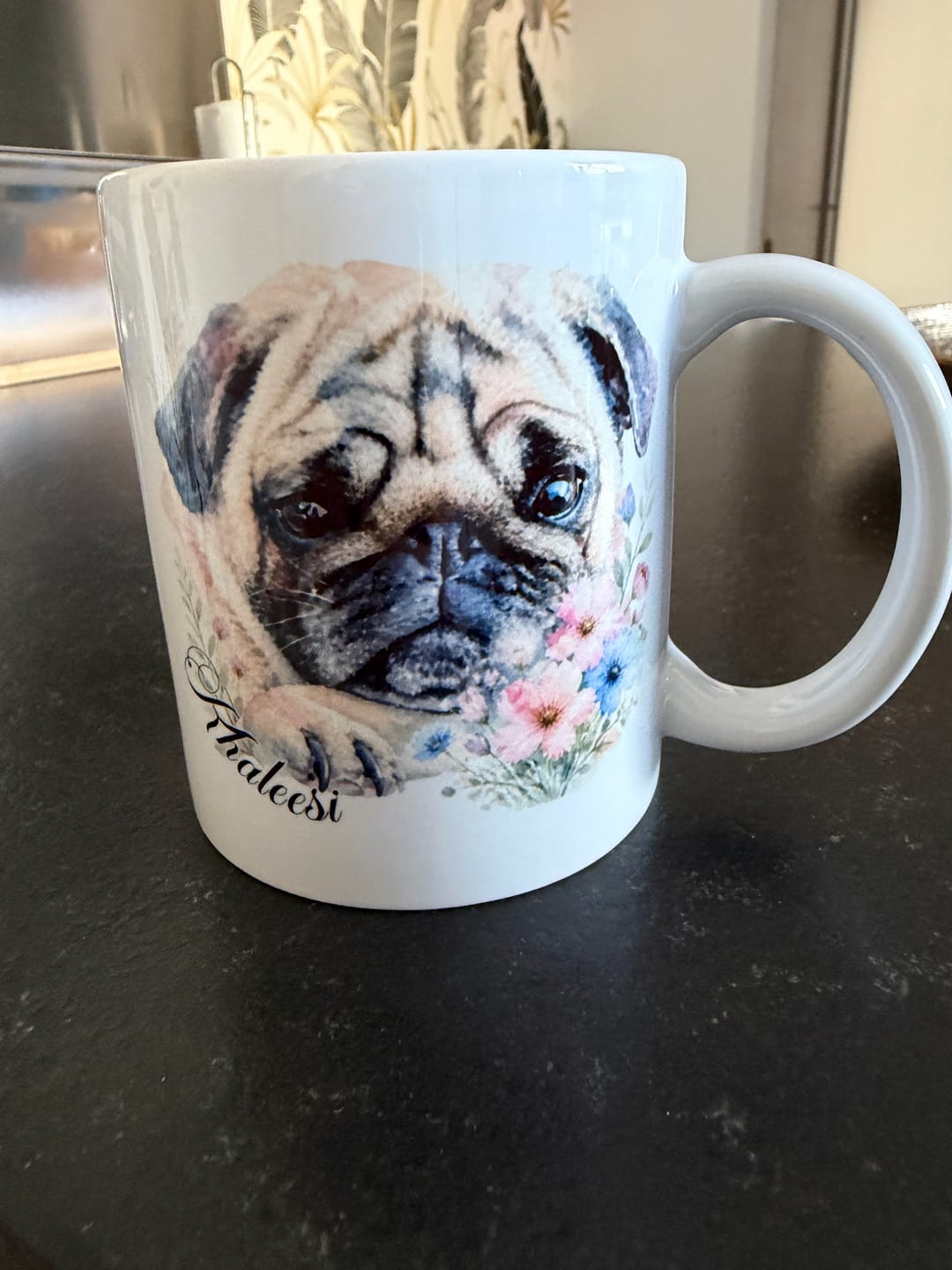 Customer photo review of Aquarell - Mug personnalisé