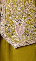 Customer photo review of Olive Chinon Embroidered Suit Set