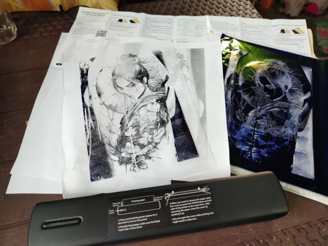 Customer photo review of 🖨️ HPRT INKLESS PORTABLE A4 THERMAL PRINTER