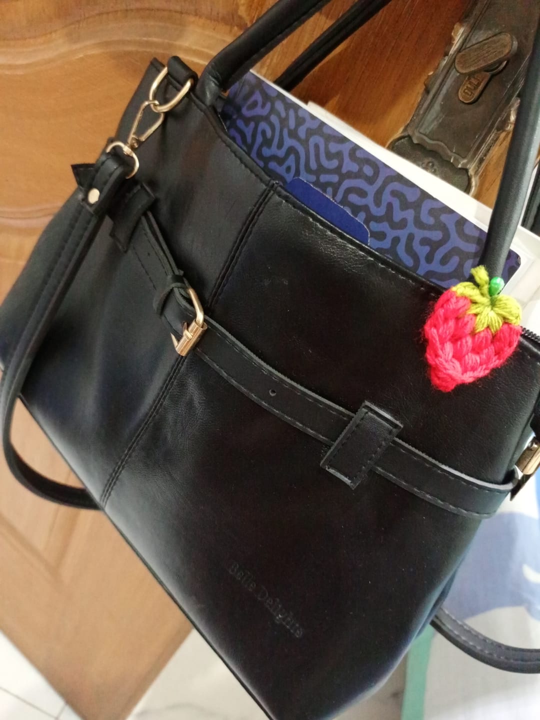 Customer photo review of Belle The Statement Shoulder Bag Black