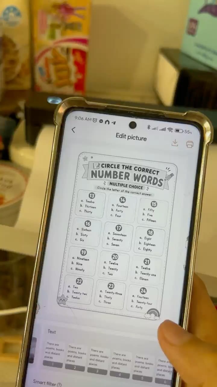 Customer photo review of 🖨️ HPRT INKLESS PORTABLE A4 THERMAL PRINTER