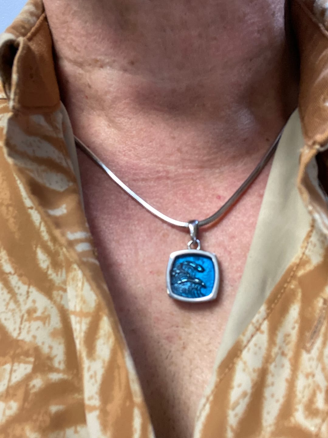 Customer photo review of Wave Pendant